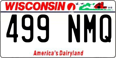 WI license plate 499NMQ