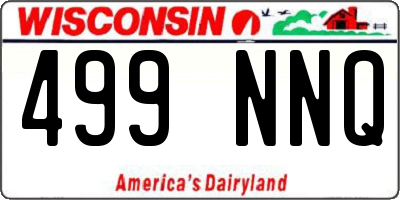WI license plate 499NNQ