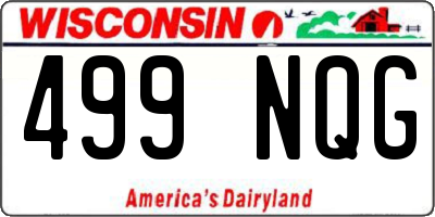 WI license plate 499NQG