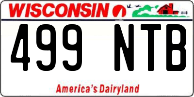 WI license plate 499NTB