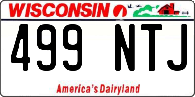 WI license plate 499NTJ