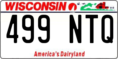 WI license plate 499NTQ