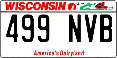 WI license plate 499NVB