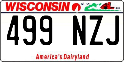 WI license plate 499NZJ