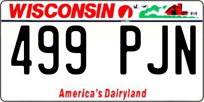 WI license plate 499PJN