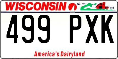 WI license plate 499PXK