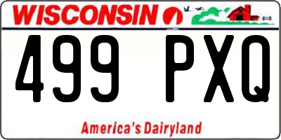 WI license plate 499PXQ