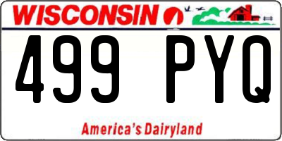 WI license plate 499PYQ