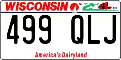 WI license plate 499QLJ