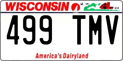 WI license plate 499TMV
