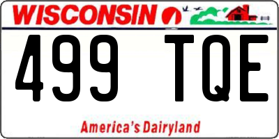 WI license plate 499TQE