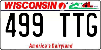 WI license plate 499TTG