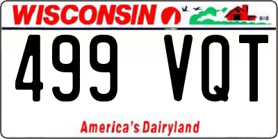 WI license plate 499VQT