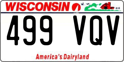 WI license plate 499VQV