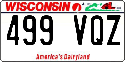 WI license plate 499VQZ