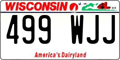 WI license plate 499WJJ