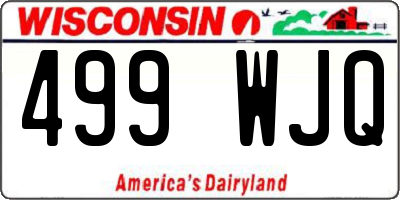 WI license plate 499WJQ