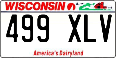 WI license plate 499XLV