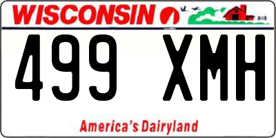 WI license plate 499XMH