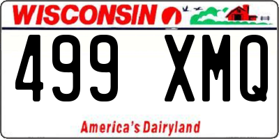 WI license plate 499XMQ