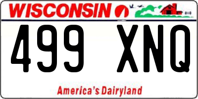 WI license plate 499XNQ