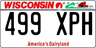 WI license plate 499XPH