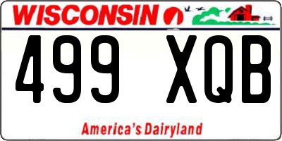WI license plate 499XQB