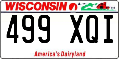 WI license plate 499XQI