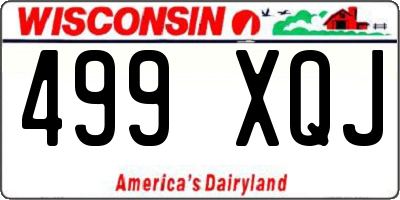 WI license plate 499XQJ
