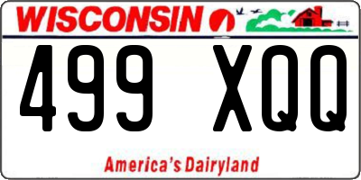 WI license plate 499XQQ