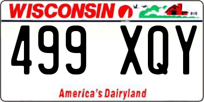 WI license plate 499XQY