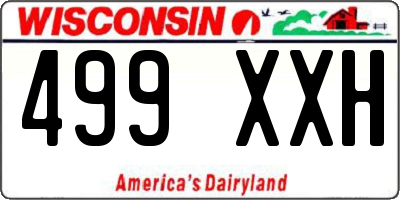 WI license plate 499XXH