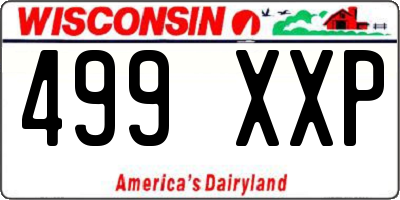 WI license plate 499XXP