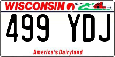 WI license plate 499YDJ