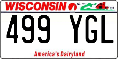WI license plate 499YGL