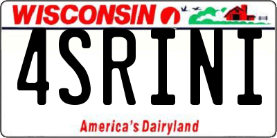 WI license plate 4SRINI