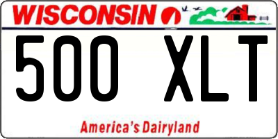 WI license plate 500XLT
