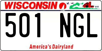 WI license plate 501NGL