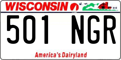 WI license plate 501NGR