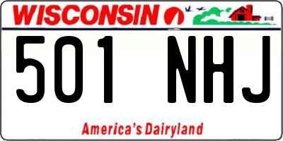 WI license plate 501NHJ