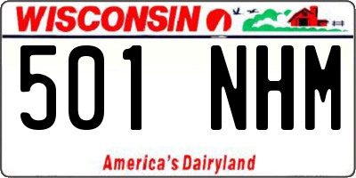 WI license plate 501NHM