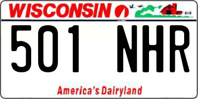 WI license plate 501NHR