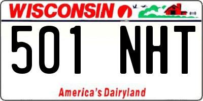 WI license plate 501NHT