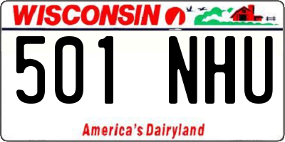 WI license plate 501NHU