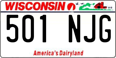 WI license plate 501NJG