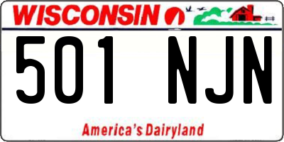 WI license plate 501NJN