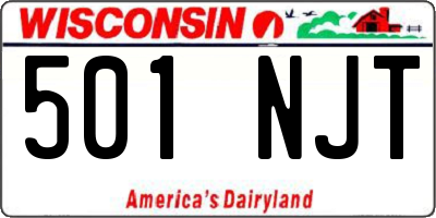 WI license plate 501NJT