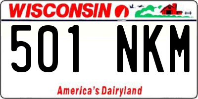 WI license plate 501NKM