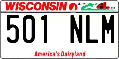 WI license plate 501NLM