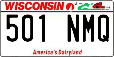 WI license plate 501NMQ